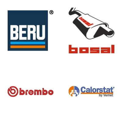 BERU, BOSAL, BREMBO, CALORSTAT (VERNET)